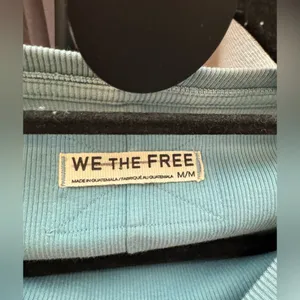 NWOT Free People We The Free Ever Had Tee - Tourmaline blue grey - medium thumbnail 11