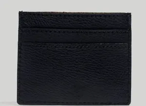 Madewell The leather card case in true black new thumbnail 1
