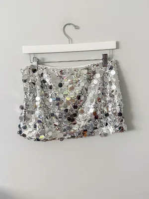 Peppermayo Champagne Chic Mini Skirt in Discoball thumbnail 10