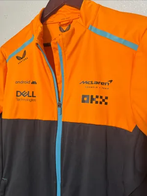 Castore McLaren F1 Team Replica Softshell Racing Jacket Full Zip Orange M 8 thumbnail 3