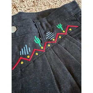 Vintage Panhandle Slim Southwestern Embroidered High-Waisted Pants Pleated thumbnail 6