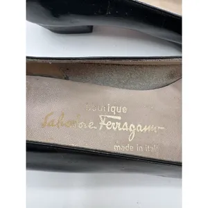Salvatore Ferragamo Boutique Vara Bow Pumps Black Leather‎ Women's 8.5 AAA thumbnail 9