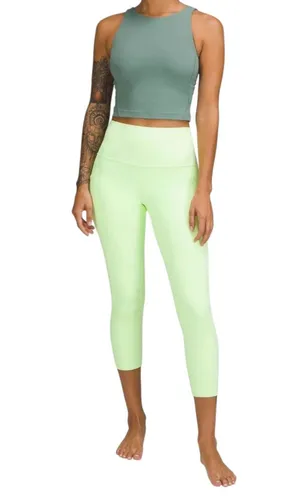 Lululemon Align High Neck Tank Top Tidewater Teal Blue Size 2 - READ thumbnail 1