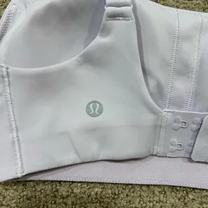lululemon in alignment straight strap bra light support in lavender dew thumbnail 4