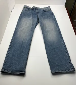 Kimes Ranch Mia 16 / 34 Blue Denim Jeans High Rise Relaxed Straight Leg Western thumbnail 1