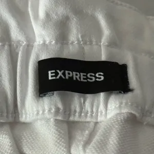 Express Super High Rise white denim skirt thumbnail 3