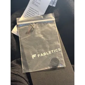 Fabletics Black Cotton Gauze Short Sleeve Romper Button Front Size M NEW thumbnail 3