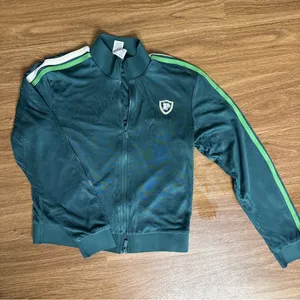 NWT Victoria Secret Pink Zip Up Track Jacket Size XS‎ Green thumbnail 1
