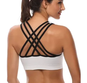 NWT Medium Support Strappy Padded Wirefree Racerback Sportsbra thumbnail 2