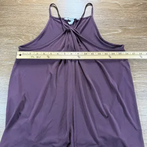 BCBGeneration Women's Plum Halter Tank Top Size Small Twist Front thumbnail 7