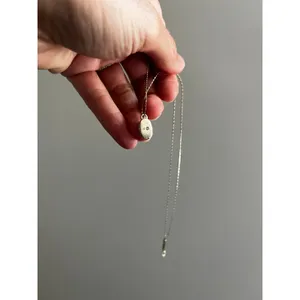 Sterling Silver Ballet Slipper Pendant Necklace .925 Dainty Baby Shoe Jewelry thumbnail 5