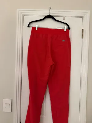 Red FIGS scrub pants in size Medium Tall  thumbnail 2