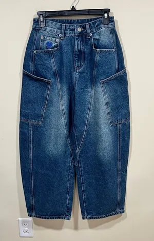 AELFRIC EDEN BAGGY BARREL JEANS women’s size 26 ballon jeans denim thumbnail 1