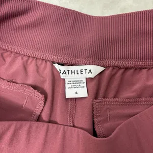 Athleta‎ Women's Rich Red -Maroon Straight Leg Pants Size 6 thumbnail 8