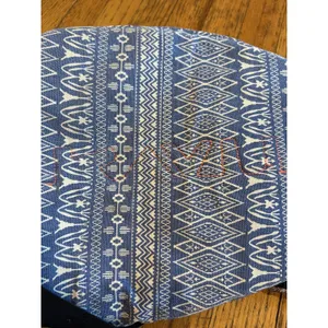KAVU Rope Sling Bag Womens Blue White Aztec Pattern Canvas Crossbody Backpack thumbnail 13