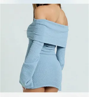 Blue Showpo long sleeve dress thumbnail 3