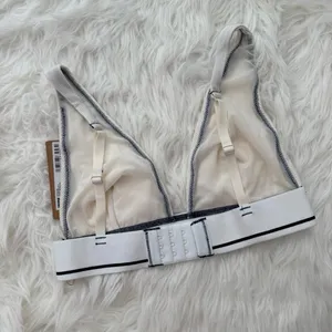 Skims Cotton Rib Plunge Bralette Marble Size XS thumbnail 5