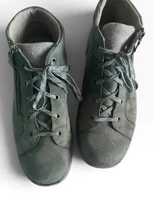 Aravon Rev Stridarc Waterproof Gray Leather Lace-Up Side-Zip Boots thumbnail 3