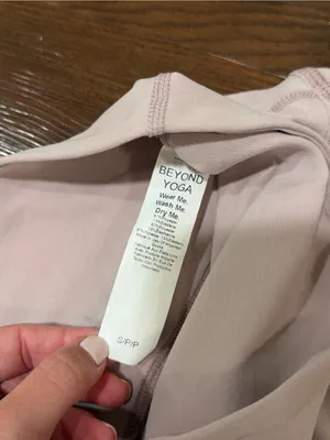 NWT Beyond Yoga Pale Pink Heather Caught in the Midi Spacedye Leggings thumbnail 6