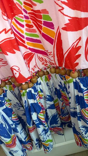Farm Rio Dress XS Tropical Mixed Color Birds Ball Dress thumbnail 3