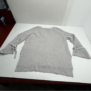 Aerie Terry Cloth Sweater Womens XL Grey Gray Wrist Tie Notch Neck‎ NEW *FLAWED thumbnail 12