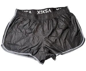 VSX Sport The Player Black Running‎ Shorts Gym Girl Athleisure Large thumbnail 1