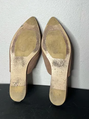 Jenni Kayne Oiled Leather Point Toe Slip On Mules in Taupe EU 41 Quiet Luxury thumbnail 8
