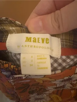 Anthropologie Maeve Orange Floral Wide Leg Trouser Pants thumbnail 3