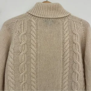 J.Crew 100% Wool Cable Knit Sweater thumbnail 7