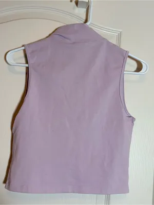 Nike Sportswear Essentials Sleeveless Mock Neck Top Doll White S thumbnail 2