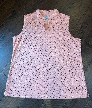 Nike Pink Sleeveless V-Notch Golf Tank with Eagles Embroidery Size XL - C73-042 thumbnail 1