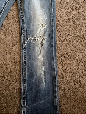 Miss Me Sunny Skinny Jeans 29 Medium Wash Distressed Western Rock Grunge Y2K 90s thumbnail 5