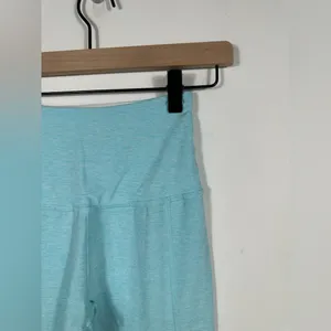 Beyond Yoga Leggings Small‎ Aqua Blue Mesh Panel High Rise Yoga Pants thumbnail 7