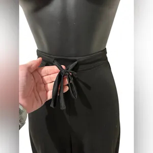 Elegant Black Women's Sleepwear Pants. Drawstring & Elastic Waist Size L thumbnail 2