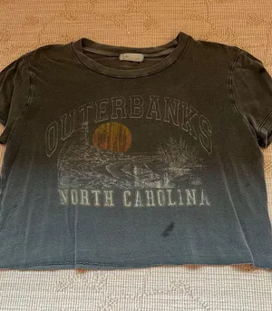 Altar'd State gray graphic cropped tee thumbnail 1