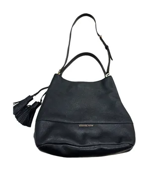 Michael Kors black AUTHENTIC purse handbag shoulder bag pebble SKU 2524 thumbnail 1