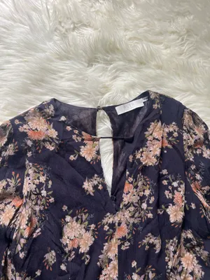 Astr the Label Floral Print Long Sleeve Romper Size XL thumbnail 3