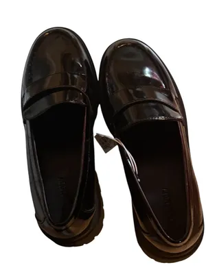 Old Navy Chunky Heel Women's Black Penny Loafers Size 8 New With Tag thumbnail 10