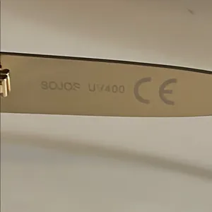 New 90’s style Sojos Gold and Black Oval Sunglasses uv 400 thumbnail 4