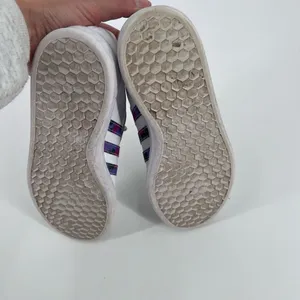 Adidas Grand Court Sneakers Womens 6.5‎ White Floral Print Low Top Tennis Shoes thumbnail 4