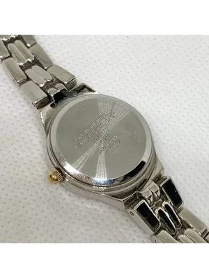 Anne Klein gold silver tone watch 23mm quartz analog adjustable links running thumbnail 5