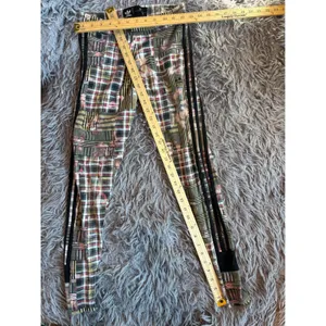 Adidas Her Studio London Patchwork Plaid Floral Leggings Multicolor Medium thumbnail 3