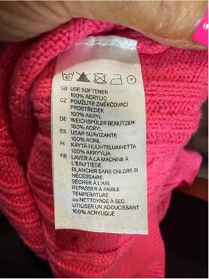 Women's H&M Cable Knit Scoop Neck Sweater Pink Size 6 thumbnail 6