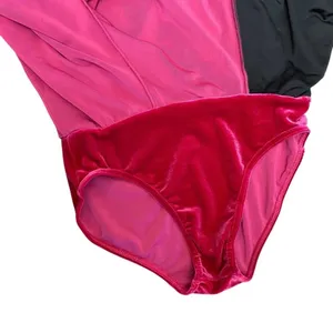 Vintage Y2K Star Styled Velvet Sequin Dance Costume Leotard Dress Adult S thumbnail 6