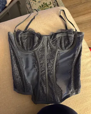 Urban Outfitters Blue Corset Top thumbnail 1