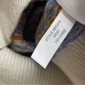 J Crew Fair Isle Sweater Retro 70s-Inspired Womens XS Lambswool Blend​ thumbnail 6