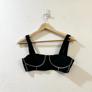 Weworewhat Corset Bra Top in‎ Black Size Small thumbnail 4