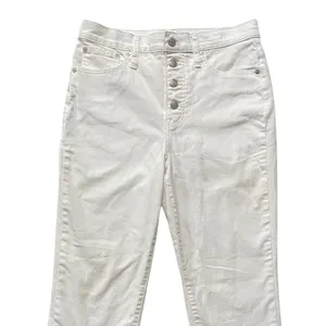 Madewell The Perfect Vintage Crop Jean‎ White Button Fly Raw Hem L3908 Womens 28 thumbnail 7