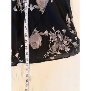 Spenser‎ Jeremy Silk Floral Maxi Dress Black White Beaded Cowl Neck Sz 6 thumbnail 13