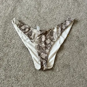 Aerie snake skin super‎ high cut cheekiest bikini bottom XXL thumbnail 3